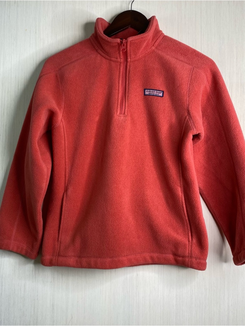 Vineyard Vines Martha’s Vineyard Women’s Coral Fleece Quarter-Zip Pullover Large